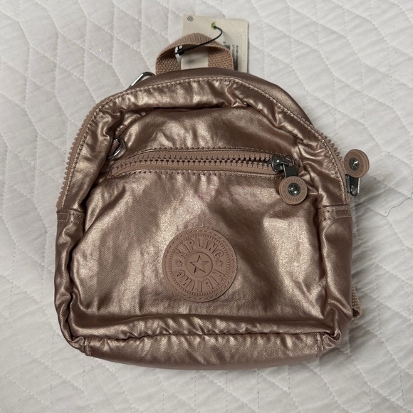 Kipling Quartz Metalic Mini Backpack - Picture 1 of 7